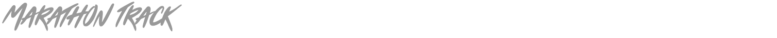 Marathon Track font preview
